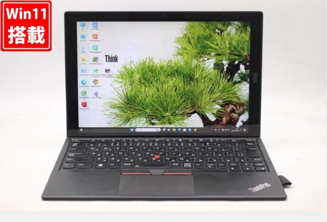 中古 2K対応 12型 Lenovo ThinkPad X1 Tablet Windows11 七世代 i5-7Y54 8GB NVMe 256GB-SSD カメラ LTE 無線 Office付 中古パソコン 管:1453w
