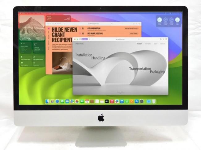 ゲーミングPC  良品 4K対応 21.5型液晶一体型 Apple iMac A2116 (Retina 4K,2019) macOS 14 sonoma(正規Win11追加可) 八世代 i7-8500 8GB 1028GB Radeon Pro 560X カメラ 無線 中古パソコン 管:0936h