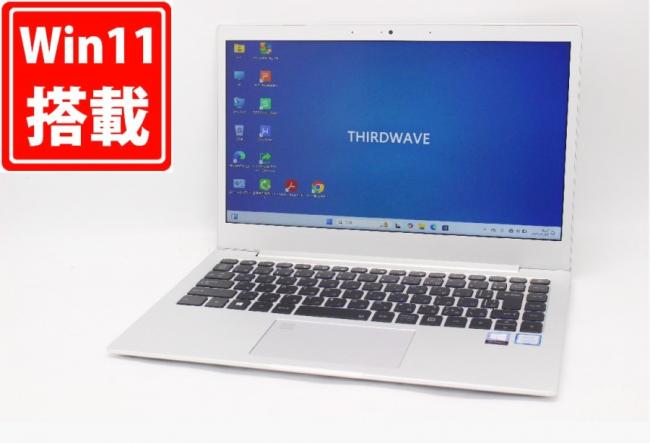 8時間 良品 フルHD 13.3型 ドスパラ THIRDWAVE F-13KR (719100-29986) Windows11 八世代 i5-8250U 8GB 256GB-SSD カメラ 無線 Office付 中古パソコン 管:1546m