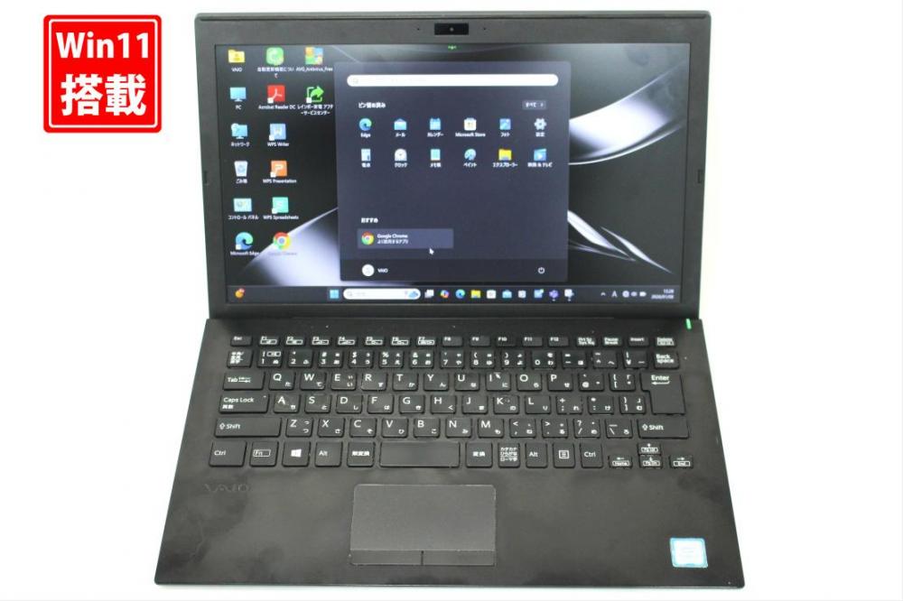 中古 フルHD 13.3型 SONY VAIO VJPG11C11N Windows11 第8世代 i5-8250U 8GB 256GB-SSD カメラ 無線 Office付き 中古パソコン  管:1512s
