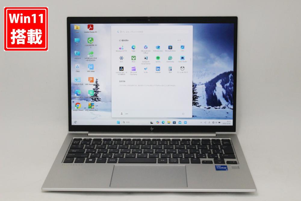 中古 フルHD対応WUXGA 13.3型 HP EliteBook 830G9 Windows11 10コア 第12世代 i5-1235u 16GB NVMe 256GB-SSD カメラ LTE 無線Wi-Fi6 Office付き 中古パソコン 管:1111k