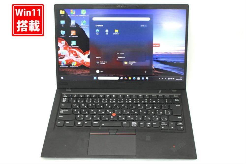 中古 フルHD 14型 Lenovo ThinkPad X1 Carbon Windows11 第8世代 i5-8250u 8GB 128GB-SSD カメラ LTE 無線 Office付き 中古パソコン 管:0917s
