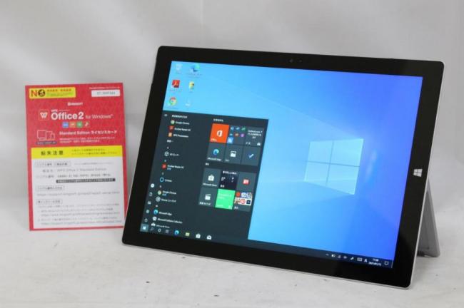 送料無料 即日発送可 激安 12インチ 2K対応 Microsoft Surface Pro3 Win10 四世代i5 8G 高速SSD-256G カメラ Bluetooth 無線 Office有 中古 パソコン
