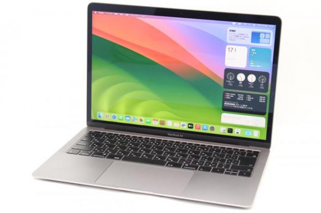 中古 2K対応 13.3型 Apple MacBook Air A1932 (Late-2018 ) グレー macOS 14 sonoma(正規Win11追加可) 八世代 i5-8210Y 8GB NVMe 256GB-SSD カメラ 無線 中古パソコン 管:1035h