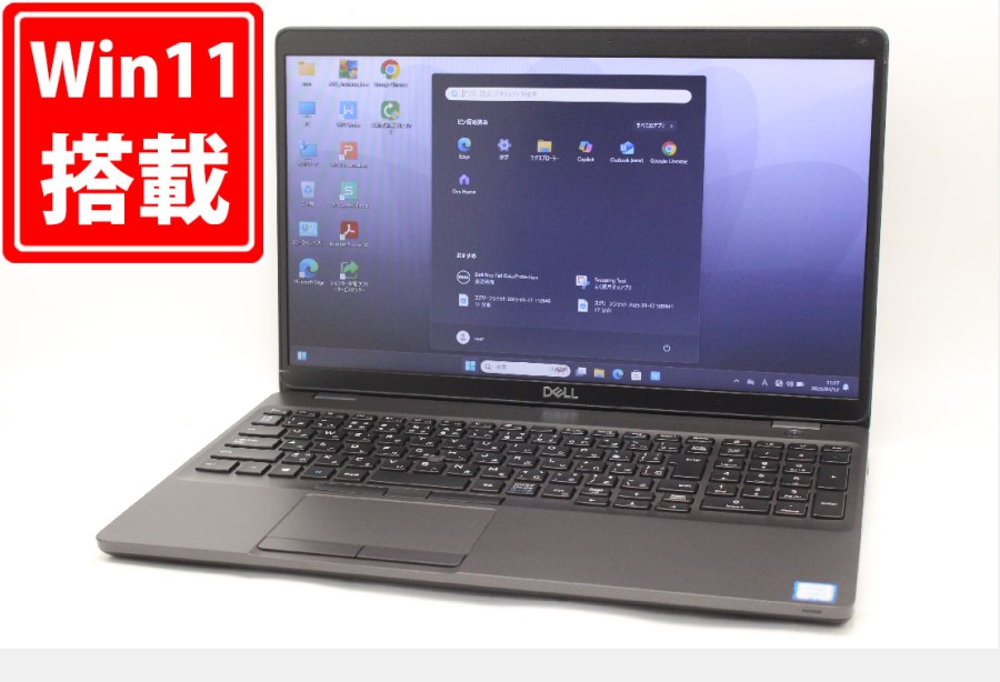 1570時間 良品 15.6型 DELL Latitude 5500 Windows11 八世代 i5-8265U 8GB NVMe 256GB-SSD 無線 Office付 中古パソコン 税無 管:1138m