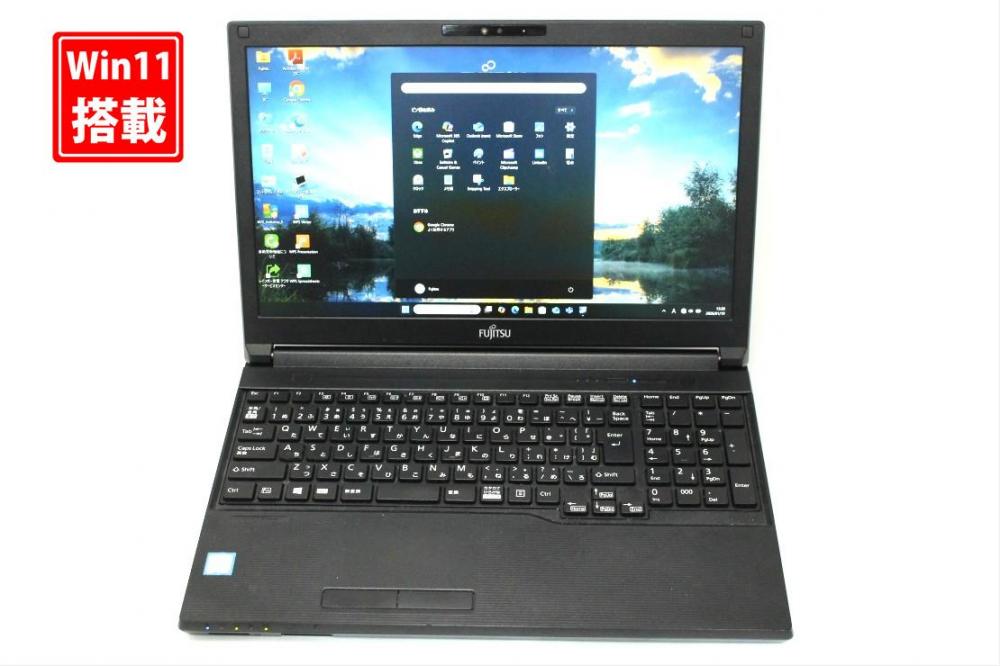 中古 フルHD 15.6型 Fujitsu LIFEBOOK A749C Windows11 第8世代 i7-8665u 8GB 256GB-SSD カメラ 無線 Office付き 中古パソコン 管:1356s