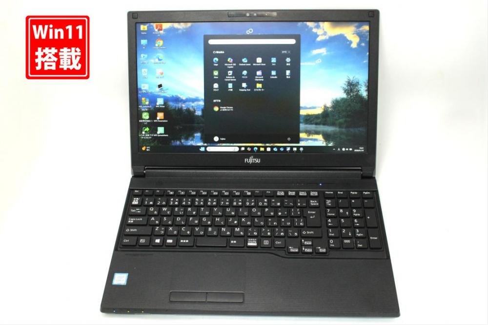 中古良品 フルHD 15.6型 Fujitsu LIFEBOOK A749C Windows11 第8世代 i7-8665u 8GB 256GB-SSD カメラ 無線 Office付き 中古パソコン 管:1524s
