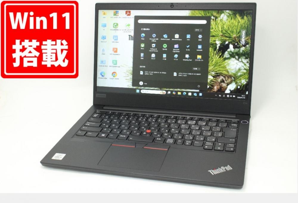 中古美品 フルHD 14型 Lenovo ThinkPad E14 Gen1 Windows11 第10世代 i5-10210U 8GB NVMe 256GB-SSD + 500GB-HDD カメラ 無線Wi-Fi6 Office付き 中古パソコン 管:1333m