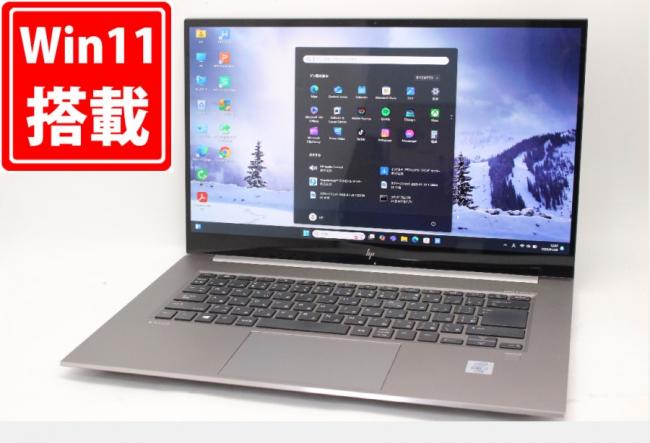 ゲーミングPC  充放電回数31回  中古訳有 4K対応 タッチ 15.6型 HP Zbook Create G7 Windows11 第10世代 i7-10850H 32GB NVMe 500GB-SSD NVIDIA GeForce RTX 2070 with Max-Q Design カメラ