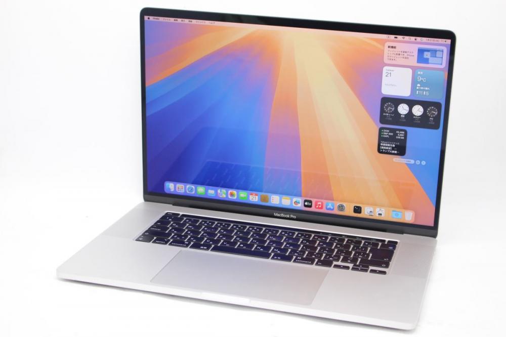 ゲーミングPC  中古良品 3K対応 16型 Apple MacBook Pro A2141-2019 macOS 15 Sequoia(正規Win11追加可) 九世代 i7-9750H 16GB NVMe 1TB-SSD Radeon Pro 5300M カメラ 無線 中古パソコン 管:1112h