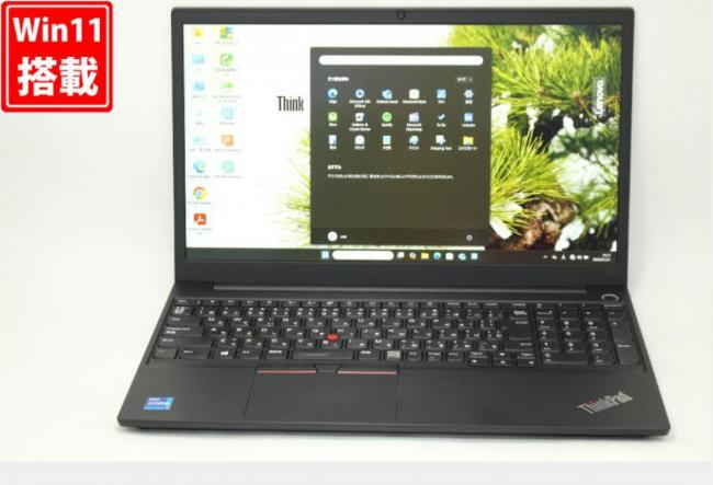 NVMe 新品256GB-SSD 中古 フルHD 15.6型 Lenovo ThinkPad E15 Gen2 Windows11 第11世代 i7-1165G7 16GB カメラ 無線Wi-Fi6 Office付き 中古パソコン 管:1504v