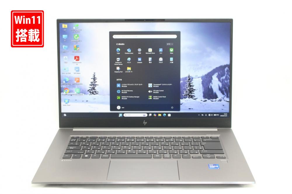 ゲーミングPC 良品 フルHD 15.6型 HP ZBook Studio G8 Windows11 8コア 第11世代 i7-11850h 32GB NVMe 512GB-SSD NVIDIA RTX A2000 Laptop カメラ 無線Wi-Fi6 Office付き 中古パソコン 管:1336