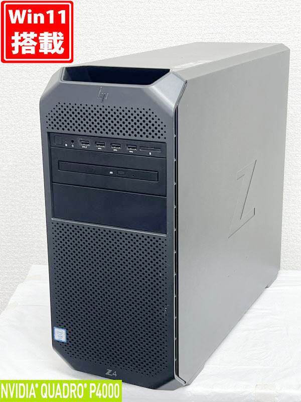 ゲーミングPC  中古美品 HP Z4 G4 WorkStation Windows11 Xeon W-2133 16GB 256GB-SSD NVIDIA Quadro P4000 Office付 中古パソコン 管:1721h