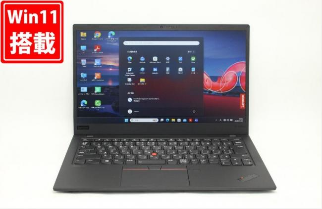中古良品 フルHD 14型 Lenovo ThinkPad X1 Carbon 7th Gen Windows11 第8世代 i5-8365U 8GB NVMe 256GB-SSD カメラ LTE 無線 Office付き 中古パソコン 管:1803j