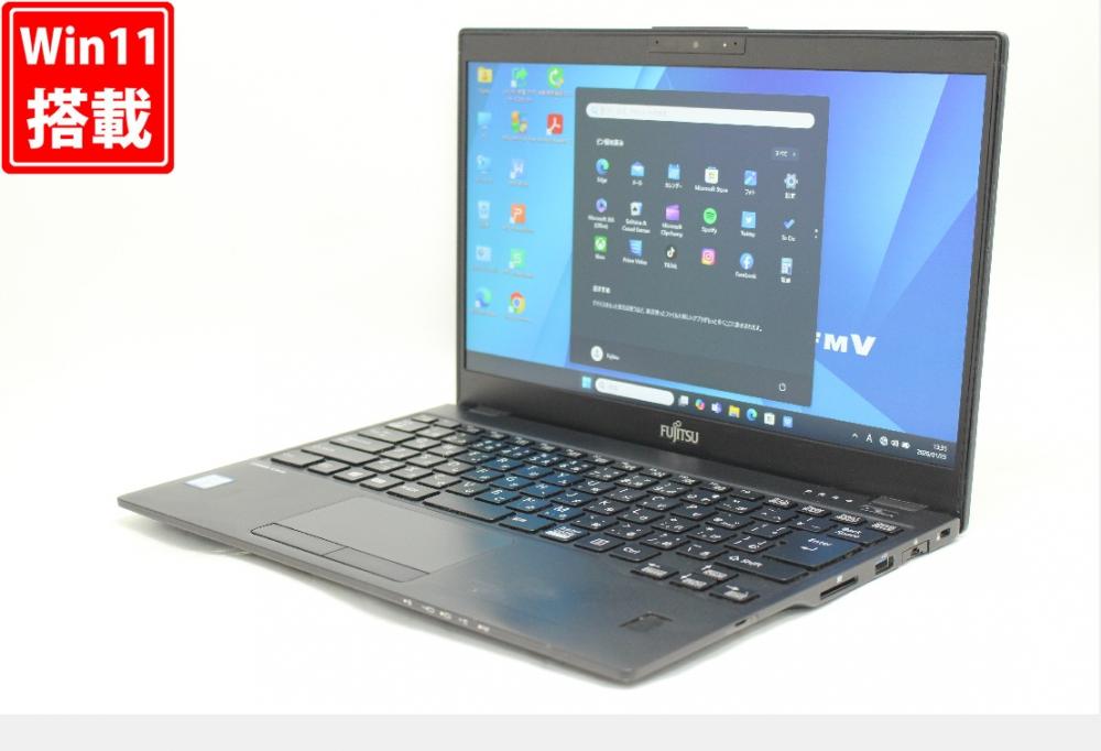 中古良品 フルHD 13.3型 Fujitsu LIFEBOOK U939B Windows11 第8世代 i5-8365u 8GB 256GB-SSD カメラ LTE 無線 Office付き 中古パソコン 管:1862r