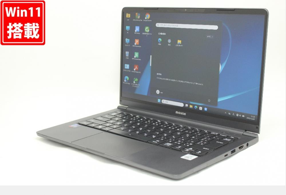 中古良品 フルHD 14型 mouse X4-i5CMLAB Windows11 第10世代 i5-10210u 8GB NVMe 256GB-SSD カメラ 無線Wi-Fi6 Office付き 中古パソコン 管:1835r