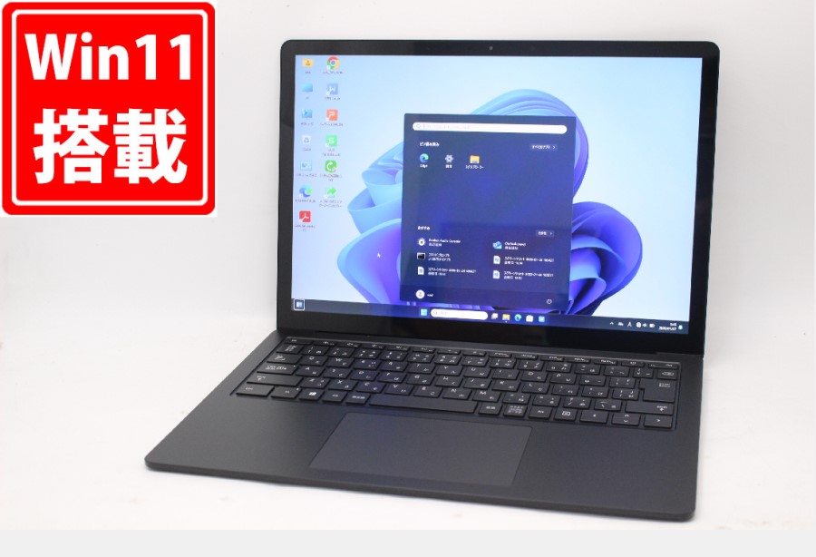 充放電回数1回  8時間 美品 2K対応 タッチ 13.5型 Microsoft Surface Laptop3 Windows11 第10世代 i7-1065G7 16GB NVMe 256GB-SSD カメラ 無線Wi-Fi6 Office付 中古パソコン 管:1747m