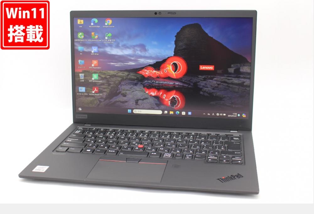 中古良品 フルHD タッチ 14型 Lenovo ThinkPad X1 Carbon Gen 8 Windows11 第10世代 i5-10210U 8GB NVMe 256GB-SSD カメラ 無線Wi-Fi6 Office付 中古パソコン 管:1842w