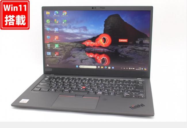 中古良品 フルHD タッチ 14型 Lenovo ThinkPad X1 Carbon Gen 8 Windows11 第10世代 i5-10210U 8GB NVMe 256GB-SSD カメラ 無線Wi-Fi6 Office付 中古パソコン 管:1842w