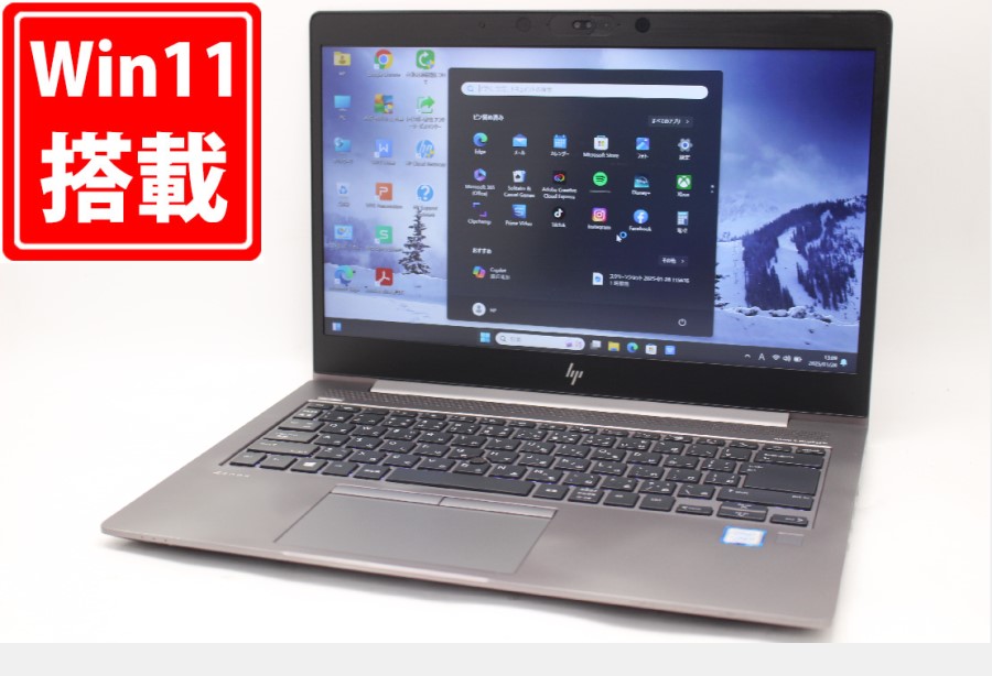 ゲーミングPC  中古 フルHD 14型 HP ZBOOK 14u G5 Windows11 八世代 i7-8550U 16GB NVMe 512GB-SSD Radeon Pro WX3100 カメラ 無線 Office付 中古パソコン 管:1330m