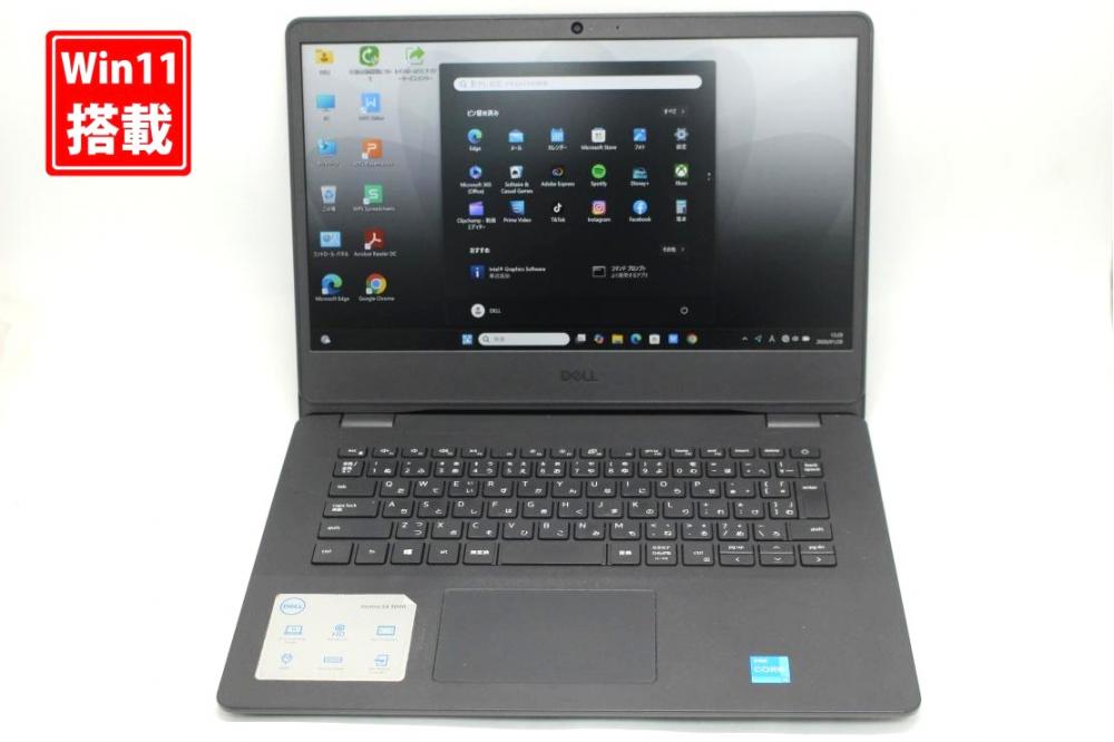中古 フルHD 14型 DELL Vostro 14 3400 Windows11 第11世代 i3-1115G4 8GB NVMe 256GB-SSD カメラ 無線 Office付き 中古パソコン 管:8152s