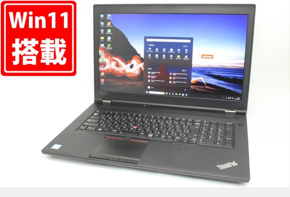 ゲーミングPC 使用311時間 中古美品 フルHD 17.3型 Lenovo ThinkPad P73 Windows11 第9世代 i7-9850H 32GB NVMe 512GB-SSD NVIDIA Quadro RTX3000 無線Wi-Fi6 Office付き 中古パソコン 管:1349m