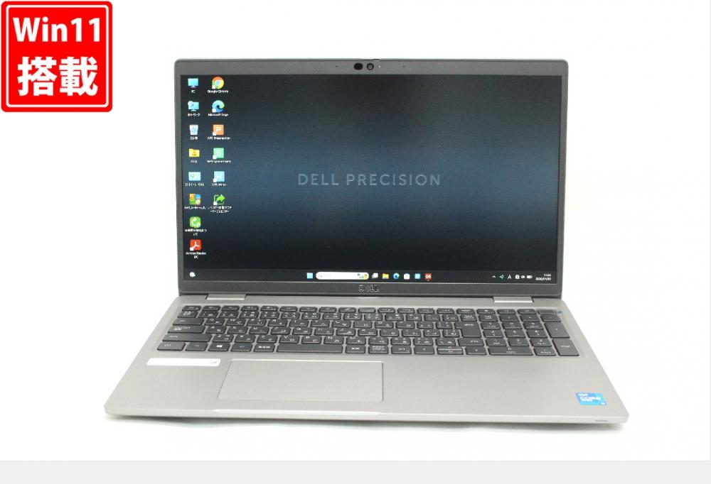 ゲーミングPC 中古良品 フルHD 15.6型 DELL Precision 3560 Windows11 第11世代 i5-1145G7 8GB NVMe 256GB-SSD NVIDIA T500 カメラ 無線Wi-Fi6 Office付き 中古パソコン 管:1209w