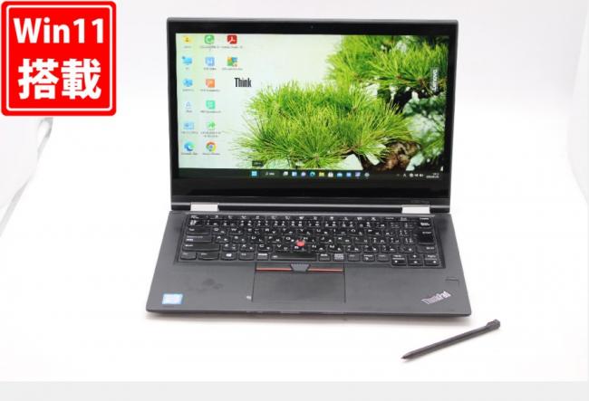 中古美品 フルHD タッチ 13.3型 Lenovo ThinkPad X380 Yoga Windows11 八世代 i5-8350U 16GB 256GB-SSD カメラ 無線 Office付 中古パソコン