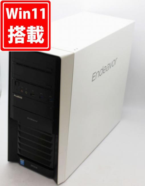 ゲーミングPC  良品 EPSON エプソン Endeavor Pro800-M Blu-ray Windows11 四世代 i7-4930K 64GB 6000GB (2000GBx3) NIVDIA GTX 770 Office付 中古パソコン