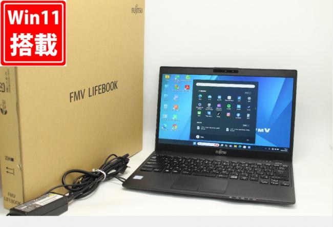 中古 フルHD 13.3型 Fujitsu LIFEBOOK UH-XD2 Windows11 第8世代 i7-8565U 8GB NVMe 512GB-SSD カメラ 無線 Office付き 中古パソコン 管:1509m