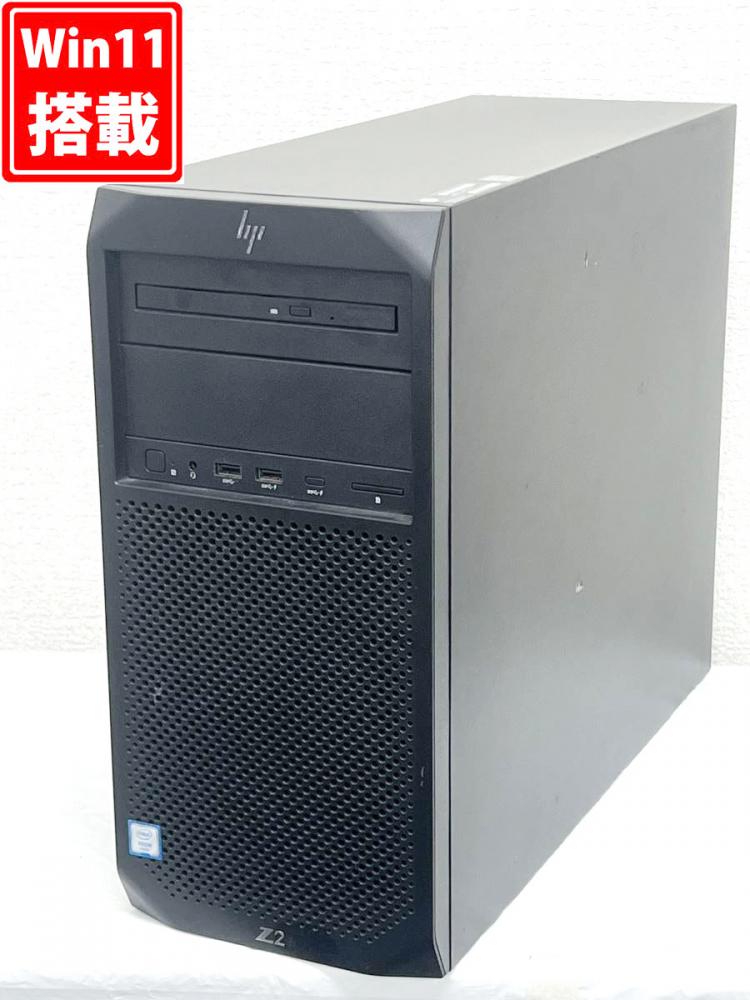 ゲーミングPC  良品 HP Z2 G4 Tower Workstation Windows11 Xeon E-2174G 32GB NVMe 256GB-SSD + 500GB-HDD NVIDIA Quadro P2000 Office付 中古パソコン 管:1611h