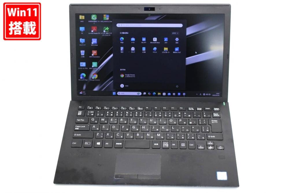 中古 フルHD 13.3型 SONY VAIO VJPG11C11N Windows11 第8世代 i5-8250u 8GB 256GB-SSD カメラ 無線 Office付き 中古パソコン  管:1832s