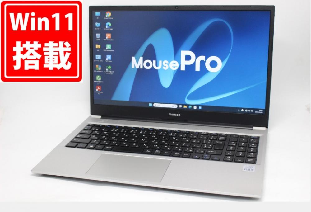 良品 フルHD 15.6型 Mouse B5-I5ICLAS Windows11 第10世代 i5-1035G1 16GB 128GB-SSD + 500GB-HDD カメラ 無線Wi-Fi6 Office付き 中古パソコン 管:0939m