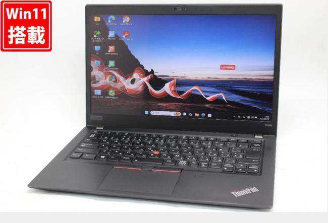 中古 フルHD タッチ 14型 Lenovo ThinkPad T490S Windows11 第8世代 i7-8665U 16GB NVMe 512GB-SSD カメラ 無線 Office付き 中古パソコン 管:1008w
