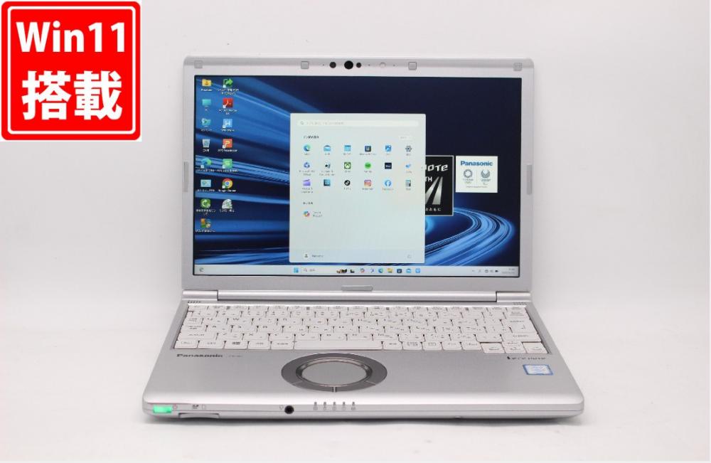 中古 フルHD 12.1型 Panasonic Let's note CF-SV7RFCVS Windows11 八世代 i5-8350U 8GB 256GB-SSD カメラ LTE 無線 Office付 中古パソコン 管:1558j
