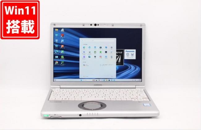 中古 フルHD 12.1型 Panasonic Let's note CF-SV7RFCVS Windows11 八世代 i5-8350U 8GB 256GB-SSD カメラ LTE 無線 Office付 中古パソコン 管:1824j