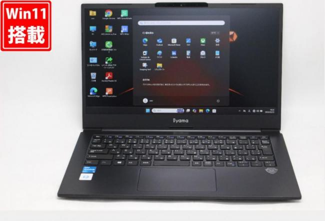 良品 フルHD 14型 iiyama IStNEi-14FH057-i3-UCDXB Windows11 第11世代 i3-1115G4 8GB NVMe 512GB-SSD カメラ 無線Wi-Fi6 Office付き 中古パソコン 管:1025v