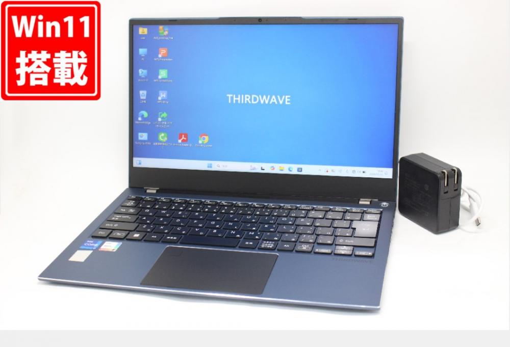 NVMe 新品512GB-SSD 良品 フルHD 14型 THIRDWAVE F-14TG Windows11 第11世代 i7-1165G7 16GB カメラ 無線Wi-Fi6 Office付き 中古パソコン 管:1441m
