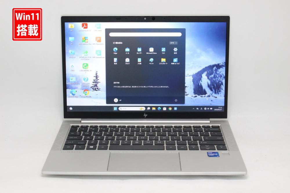 中古 フルHD 13.3型 HP EliteBook 830G8 Windows11 第11世代 i7-1185G7 32GB NVMe 512GB-SSD カメラ 無線Wi-Fi6 Office付き 中古パソコン 管:1821k