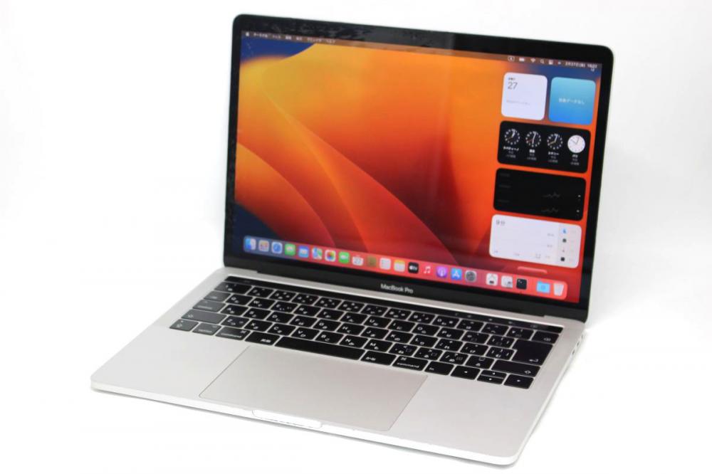 中古 2K対応 13.3型 Apple MacBook Pro A1706 Mid-2017 TouchBar macOS 13 Ventura(正規Win11追加可) 七世代 i7-7567u 16GB NVMe 512GB-SSD カメラ 無線 中古パソコン 管:1823h