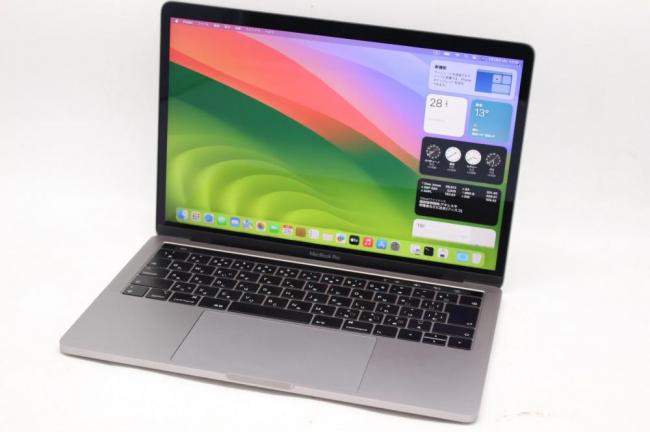中古良品 2K対応 13.3型 Apple MacBook Pro 2018 A1989 (TouchBar) グレー macOS 14 Sonoma(正規Win11追加可) 八世代 i7-8559U 16GB NVMe 1TB-SSD カメラ 無線 中古パソコン 管:1348h