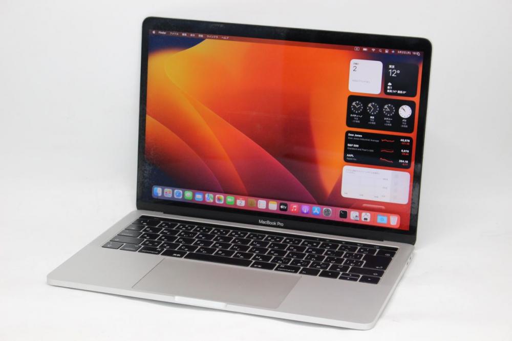 中古 2K対応 13.3型 Apple MacBook Pro A1706 Mid-2017 TouchBar macOS 13 Ventura(正規Win11追加可) 七世代 i7-7567u 16GB NVMe 512GB-SSD カメラ 無線 中古パソコン 管:1104h