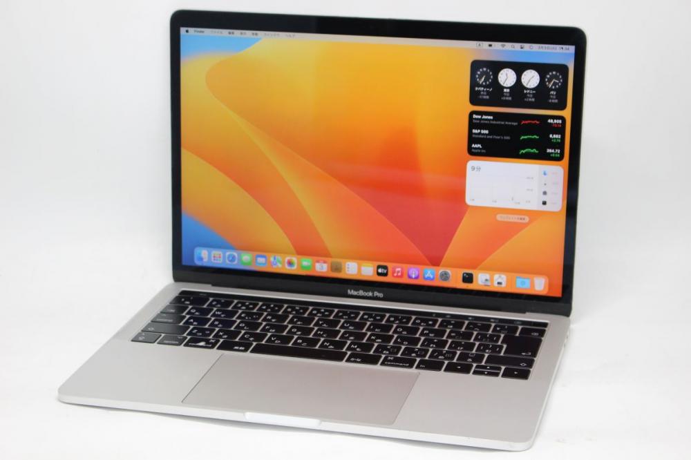 中古 2K対応 13.3型 Apple MacBook Pro A1706 Mid-2017 TouchBar macOS 13 Ventura(正規Win11追加可) 七世代 i7-7567u 16GB NVMe 512GB-SSD カメラ 無線 中古パソコン 管:1527h