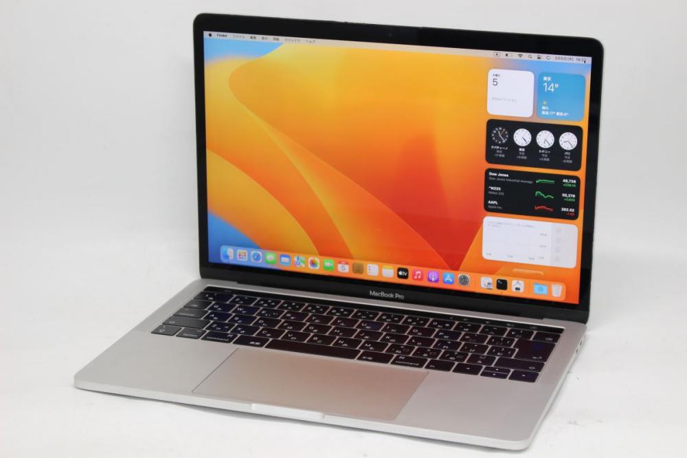 中古 2K対応 13.3型 Apple MacBook Pro A1706 Mid-2017 TouchBar macOS 13 Ventura(正規Win11追加可) 七世代 i7-7567u 16GB NVMe 512GB-SSD カメラ 無線 中古パソコン 管:1631h