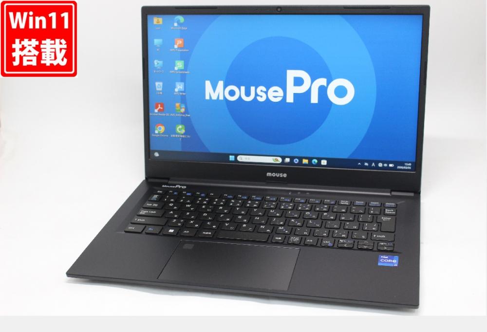 中古良品 フルHD 14型 MousePro C4I7U01BKAAA Windows11 第11世代 i7-1195G7 32GB NVMe 512GB-SSD カメラ 無線Wi-Fi6 Office付き 中古パソコン 管:0948w