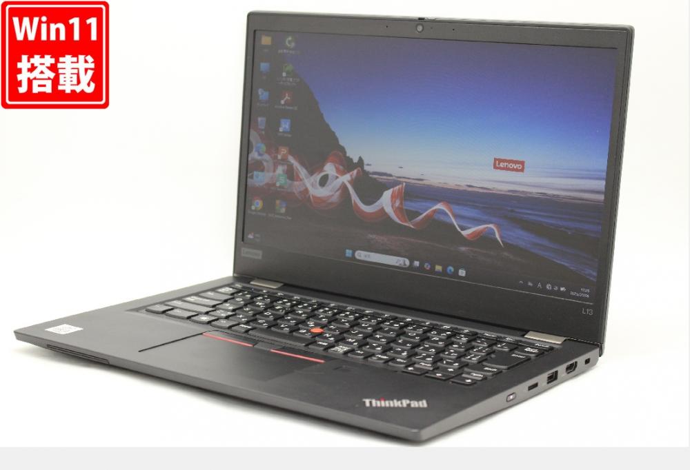 美品 13.3型 Lenovo ThinkPad L13 Windows10 第10世代 i5-10210u 8GB NVMe 256GB-SSD カメラ 無線 Office付 中古パソコン  管:1733r