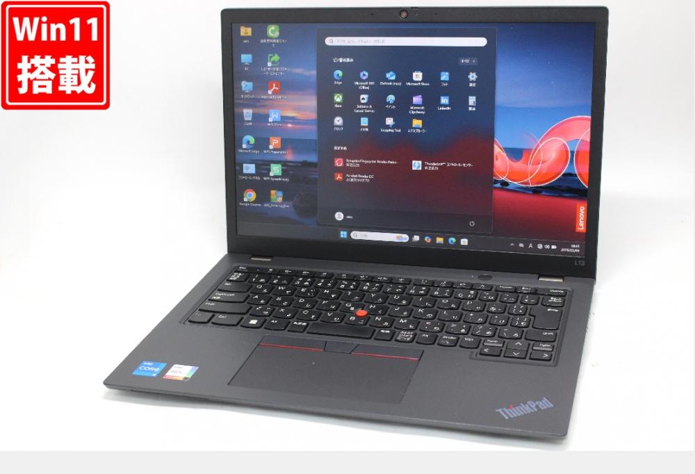 良品 フルHD対応WUXGA 13.3型 Lenovo ThinkPad L13 Gen4 Windows11 10コア 第13世代 i5-1335U 16GB NVMe 256GB-SSD カメラ 無線Wi-Fi6 Office付き 中古パソコン 管:0973w