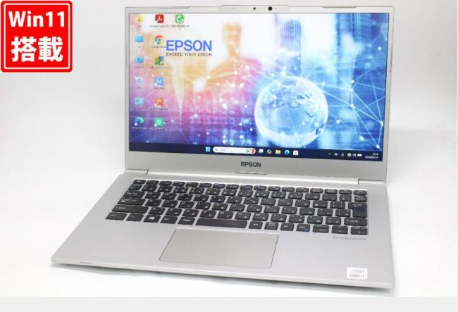 良品 フルHD 14型 EPSON Endeavor NA710E Windows11 第10世代 i7-10510U 16GB NVMe 256GB-SSD カメラ 無線Wi-Fi6 Office付き 中古パソコン 管:1834w
