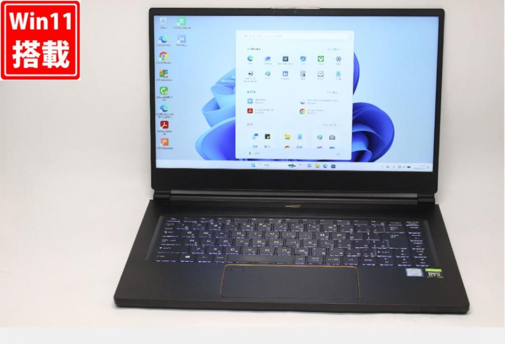 ゲーミングPC NVMe 新品512GB-SSD 良品 フルHD 15.6型 ELSA VELUGA 3000 Windows11 第9世代 i7-9750H 32GB NVIDIA Quadro RTX 3000 カメラ 無線 Office付き 中古パソコン 管:1800v