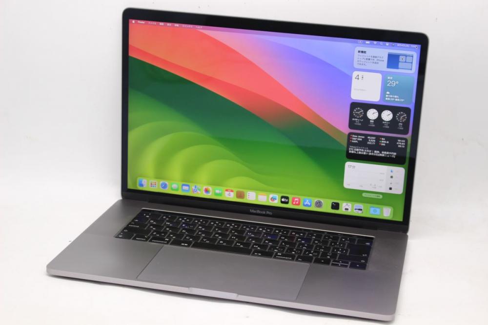 ゲーミングPC  中古良品 2K 15.4型 Apple MacBook Pro A1990 (ToughBar 2018) グレー macOS 14 Sonoma(正規Win11追加可) 八世代 i9-8950HK 16GB NVMe 1TB-SSD Radeon Pro 560X 管:1320h